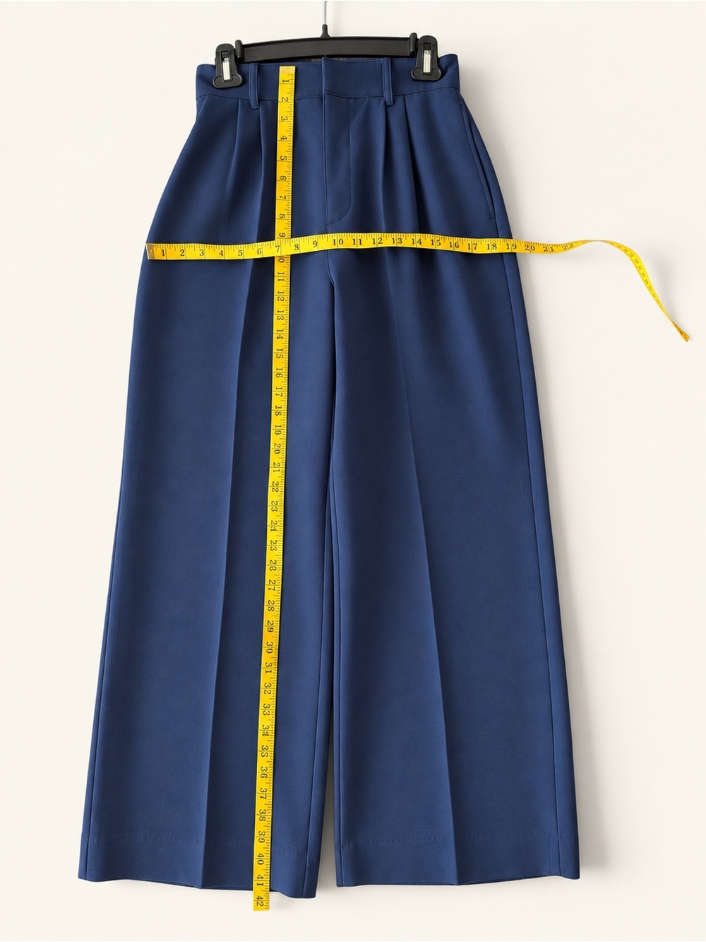 Abercrombie & Fitch Wide-Leg Trousers in Deep Blue - Picture 3 of 7